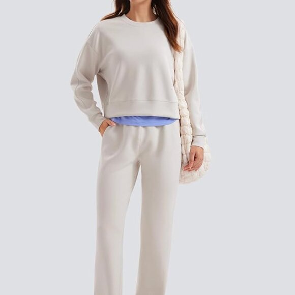 CRZ YOGA SoftAura Crewneck Sweatshirt – Women’s Pullover - Picture 3 of 6